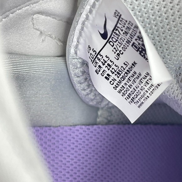 Nike Mens Air Force 1 Mid React Summit White Icy Shoes Size 10.5 DQ1872-101 - Picture 8 of 9